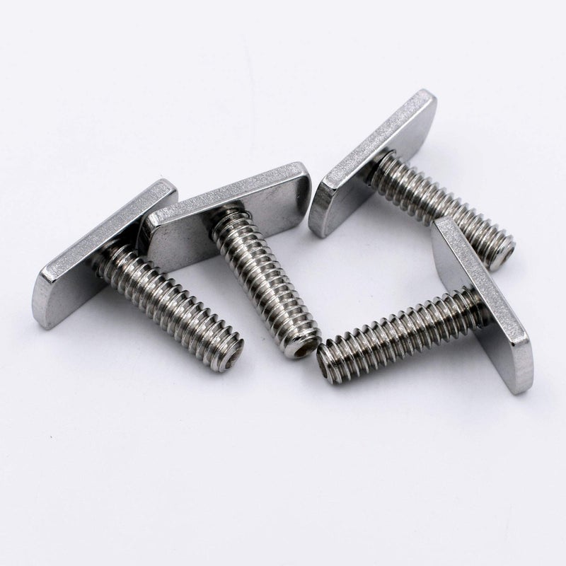 YYST 1/4 Inch - 20 Threads Kayak Rail/Track Screws & Track Nuts T Bolt Hardware Gear Mounting Replacement Kit for Kayaks Canoes Boats Rails (T Bolt) - Image 2